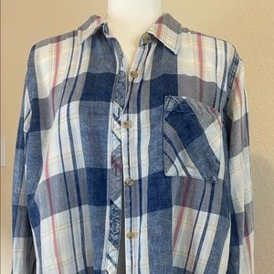 Maurices Plaid button up XXL